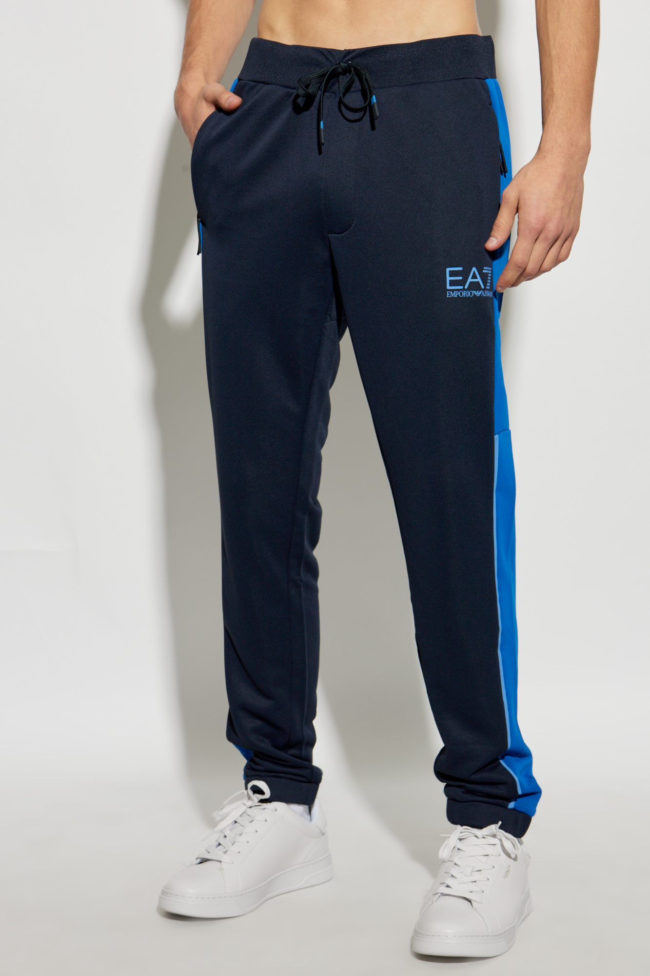 Navy blue Sweatpants with printed logo EA7 Emporio Armani Vitkac France